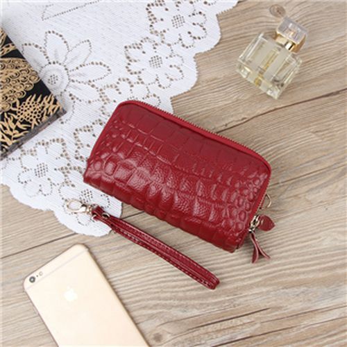 Wallet Cow Leather Card Coin Holder Money Clip Long Phone Clutch Cash Pocket 1PC