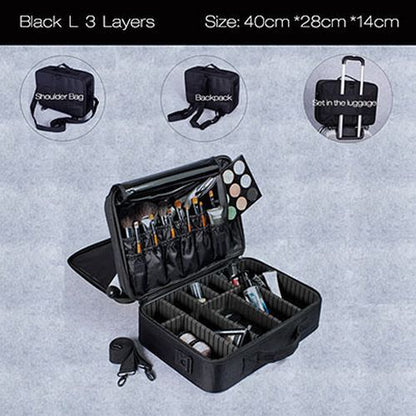 Makeup Cosmetic Bag Waterproof Case Organizer Large Storage Traveling Pouch Bags