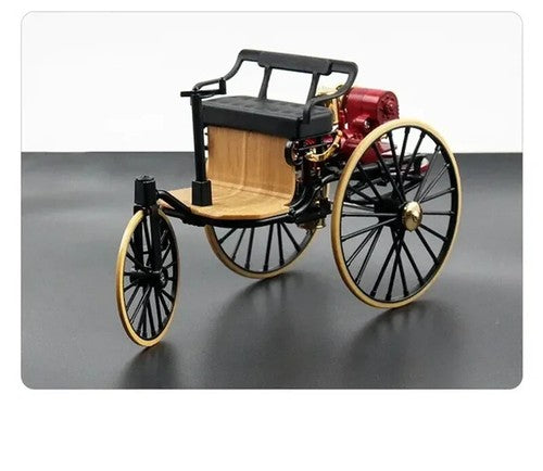 1:12 1886 Mercedes-Benz Patent Motor Alloy Classic Car Tricycle Model Toy Hobby