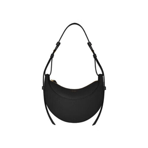 Genuine Leather Shoulder Bag Women Handbag Saddle Bag Half Bag Underarm Bag