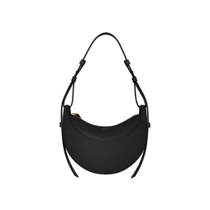 Genuine Leather Shoulder Bag Women Handbag Saddle Bag Half Bag Underarm Bag