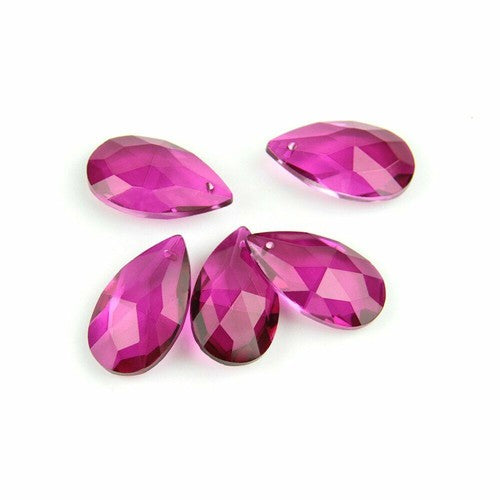 Colored Lighting Teardrop Crystal Glass Prism Chandelier Spare Parts Accessories