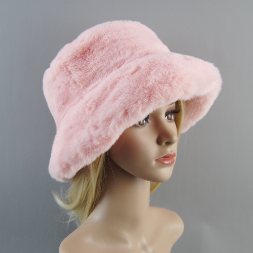 New Style Fake Rabbit Fur Hats Soft Hat Cotton Lining Warm Fashion Ski Beanies