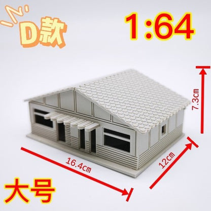 1/64 Japanese Architectural Model Nagoya Hut Scene Model for Scene Model