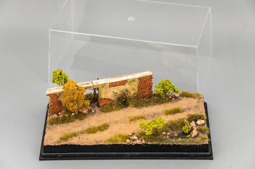 1: 72 Dirt Road Platform with Organic Glass Cover For Scene Model