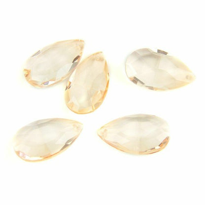 Colored Lighting Teardrop Crystal Glass Prism Chandelier Spare Parts Accessories