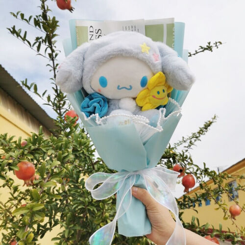 Flower Bouquet Melody Kuromi Kitty Sanrio Plush Valentines & Anniversary Wed