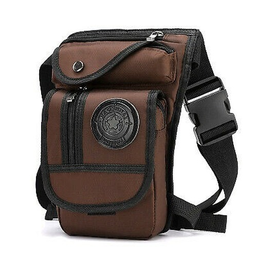 Canvas/Nylon Waist Pack Crossbody Shoulder Belt Bag Male Hip Purse Thigh Bags