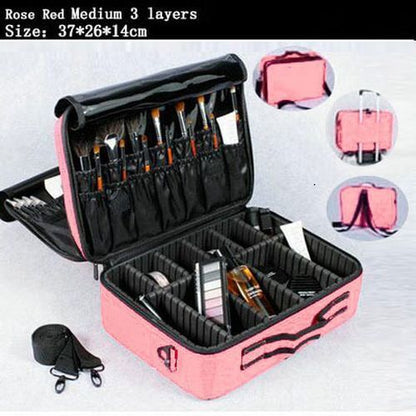 Storage Makeup Organizer Large Cosmetic Bag Makeup Cases Brushes 14*42*28 CM 1PC
