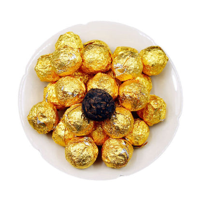 Dragon Pearl Tea Raw Pu-erh Tea White Moonlight White DianhuoTea From 10 pcs.
