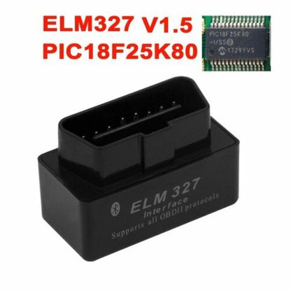 OBD2 Diagnostic Tool MINI PIC18F25K80 ELM327 V1.5 Bluetooth Scanner Adapter OBD