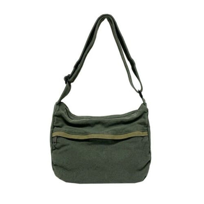 Washed Fabric Shoulder Bag Large Capacity Tote Bag Fashion Crossbody Bags Men