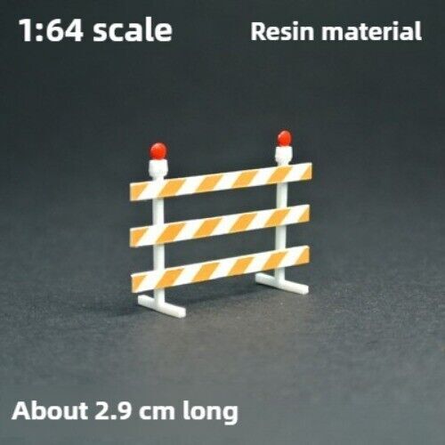 1/64 Road Work Construction Warning Sign Model Parking Scene Props Model