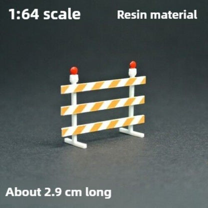 1/64 Road Work Construction Warning Sign Model Parking Scene Props Model
