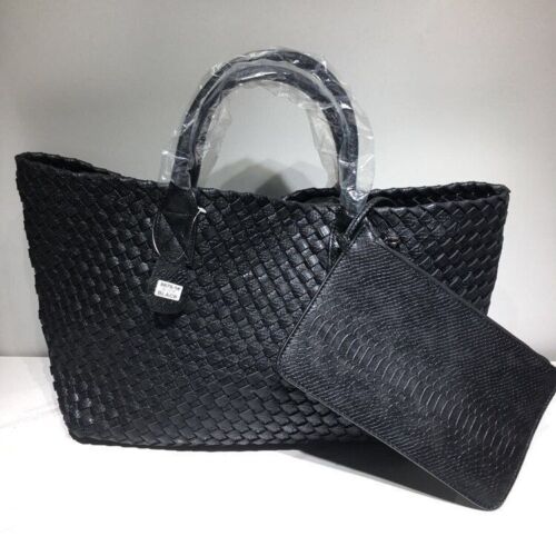 Snake Weaving Bag Shoulder Purse Vegetable Basket Large Shopping Bag 37*18*53 CM