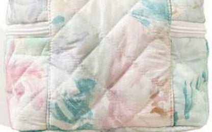 Make Up Bag Portable Toiletry Bag Large Cosmetic Pouch Cotton Zipper Beauty Case