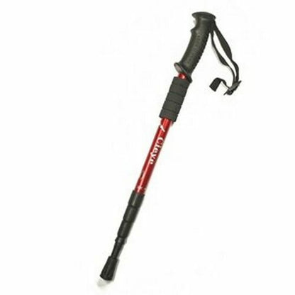 Outdoor Hiking Walking Sticks Telescopic Trekking Climbing Poles Cane Rubber Tip