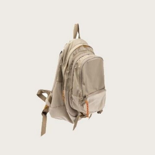 Canvas Traveling Backpack Schoolbag Bag Pack Zipper Polyester Bookbag Gray Green
