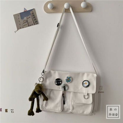 Student Messenger Large Shoulder Bag Multifunctional School Outdoor Traveling