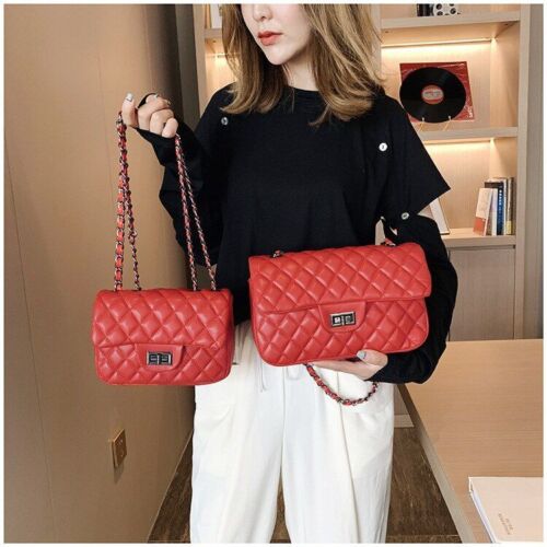 Shoulder Bag Leather Pattern Straddle Small Bag Purse Handbag 26*16*8 CM