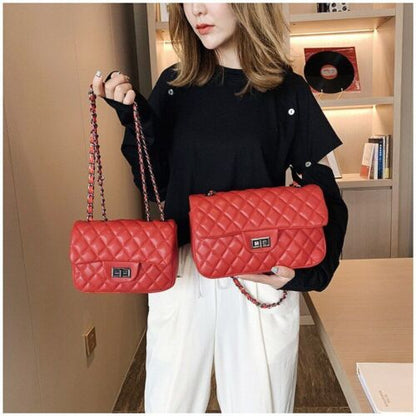 Shoulder Bag Leather Pattern Straddle Small Bag Purse Handbag 26*16*8 CM