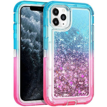 iphone 16 Pro Max 11/12/13/14/15 Plus/XS Max/XR Shockproof Case Liquid Glitter