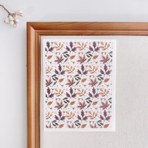 Polymer Image Transfer Paper Plants Flowers Leaf Decals DIY Jewelry Craft Tools