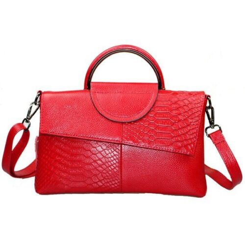 Crocodile Pattern Genuine Leather Crossbody Purse Small Shoulder Bag Handbag 1PC