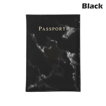 Colorful Marble Passport Cover Waterproof Passport Case Holder Travel Card Case