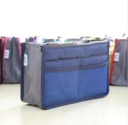 Cosmetic Bag Organizer Insert Purse Makeup Storage Traveling Handbag 10*28*18 CM