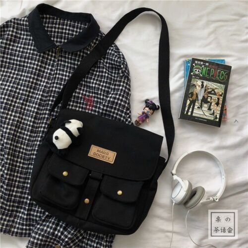 Women's Canvas Bag Department Messenger Bag Female Students Shoulder Bags 1 PC
