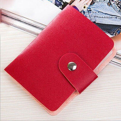 Credit Card ID Holder Women's Card Package Men's Leather Cards Bag Case Business
