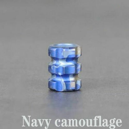 New Blue Gold Titanium Alloy Knife Bead Umbrella Pendant Rope Paracord Outdoor
