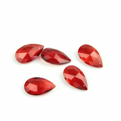 Colored Lighting Teardrop Crystal Glass Prism Chandelier Spare Parts Accessories