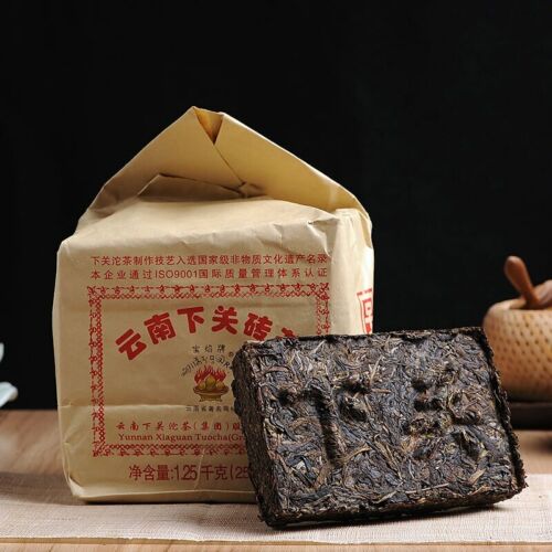 Puer Tea Brick Raw Xiaguan Baoyan Pu-Erh Xia Guan Flame Tibetan Tea 250g