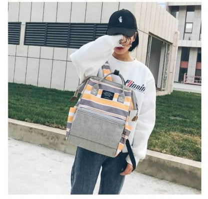 Canvas Laptop Backpacks Schoolbag School Travel Bags Polyester Softback 20-35 L