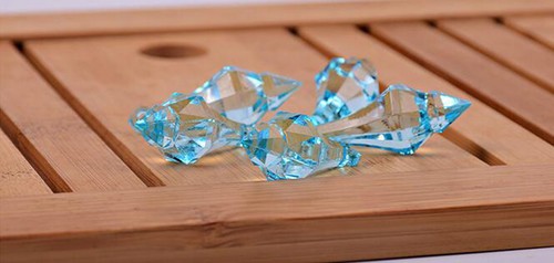 100Pcs/lot 18*46mm Hanging Pendant Diamond Drop Chandelier Acrylic Crystal Bead