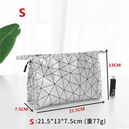 Waterproof Cosmetic Bag Synthetic Leather Toiletry Make Up Organizer Travel S/L