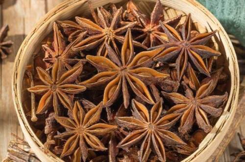 Dried Star Anise Fructus Anisi Stellati Whole Flowers Makes A Healthy Tea