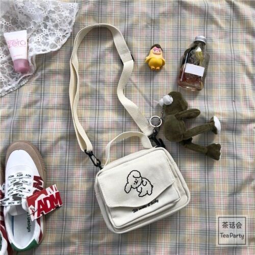 Bags Ladies Canvas Printed Cute Envelope Bag Student Shoulder Bag Evening Purse