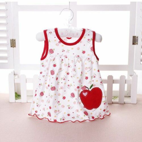 Baby Dress Girls Infantile Cotton Children's Clothes Flower Style Kids Clothing