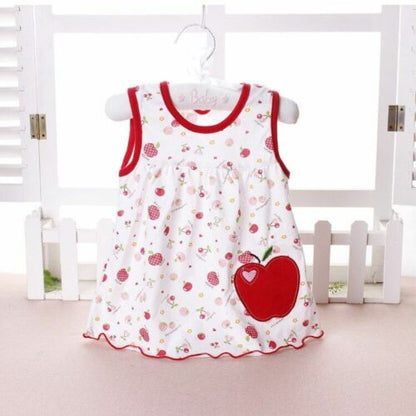 Baby Dress Girls Infantile Cotton Children's Clothes Flower Style Kids Clothing