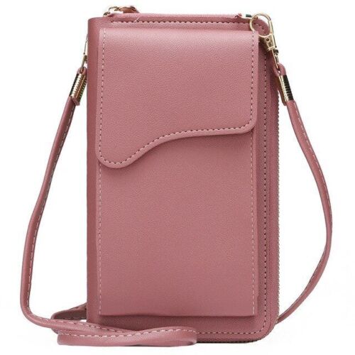 Small Crossbody Shoulder Bag Synthetic Leather Phone Holder Purse Messenger Bags