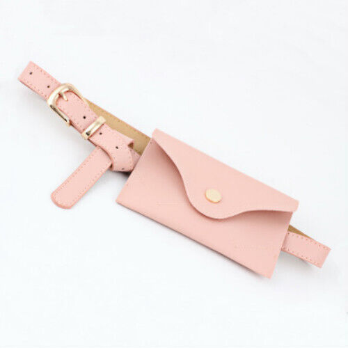 Fanny Pack Women Belt Bag PU Leather Waist Bag Fashion Pure Color Wallet Gifts