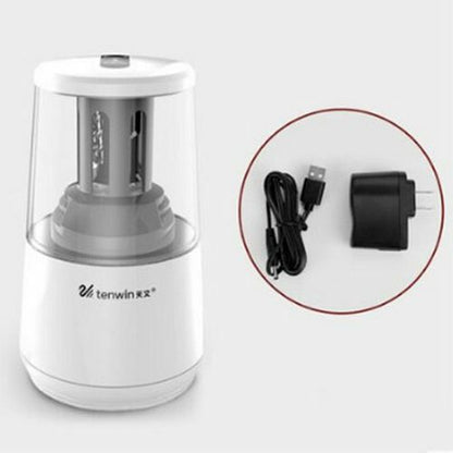 Electric Pencil Sharpener Adjustable Hand Crank Mechanical Knife Holder Station