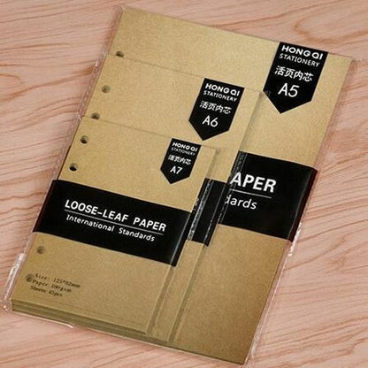 45 Sheets Notebook Business A5 A6 Loose Leaf Refill Spiral Binder Inside Page