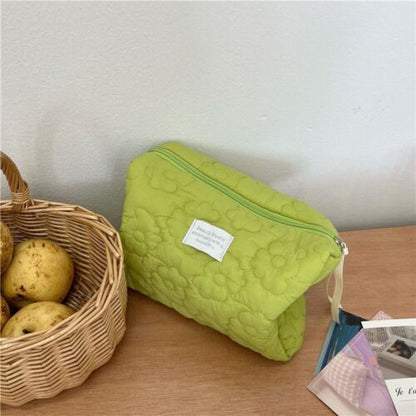 Flower Cloth Makeup Bag Cosmetic Organizer Storage Handbag Box Shape Toiletry
