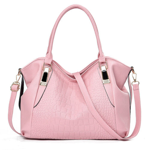 Fashion Women's Ladies Handbags PU Leather Large Tote Shoulder Crossbody Purse