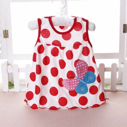 Baby Dress Girls Infantile Cotton Children's Clothes Flower Style Kids Clothing