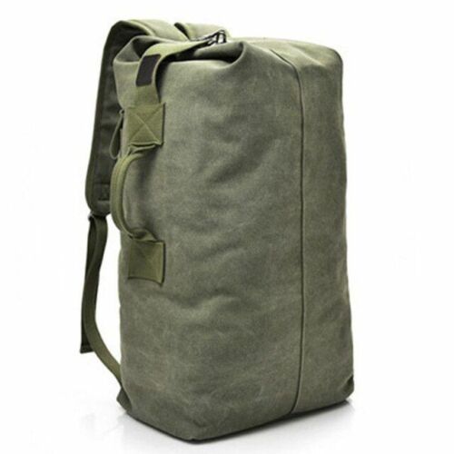 Canvas Backpacks Multi-functional Shoulder Bag Foldable Outdoor Large Rucksack